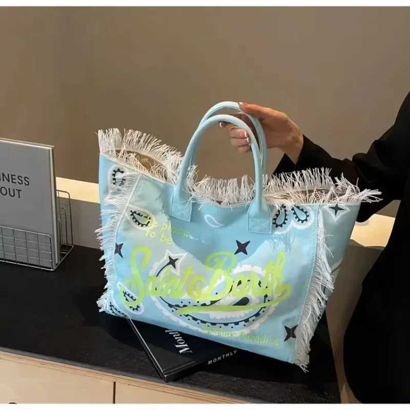 New Canvas Fashion Leisure Underarm Womens Shoulder Bags 2025 Large Capacity Versatile High Quality Delicate Letter Tote BagC250412