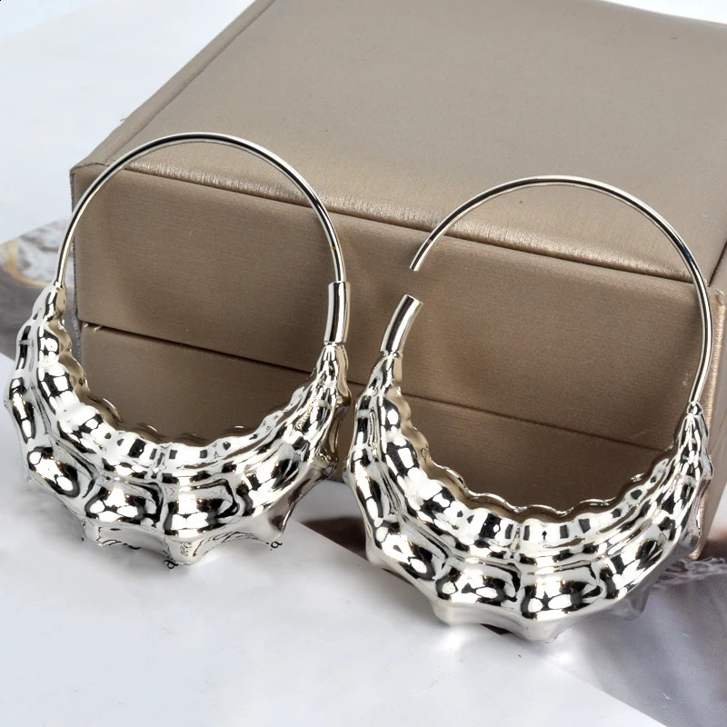 Dubai Gold Large Earrings Womens Fashion Simple Geometric Pendant Earrings African Wedding Party Jewelry Gifts 250409