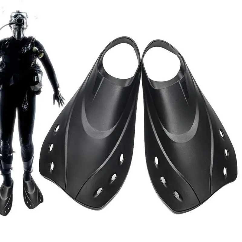 Short swimming fin flap diving fin portable inflatable fin scuba diving flap swimming trainingY250412