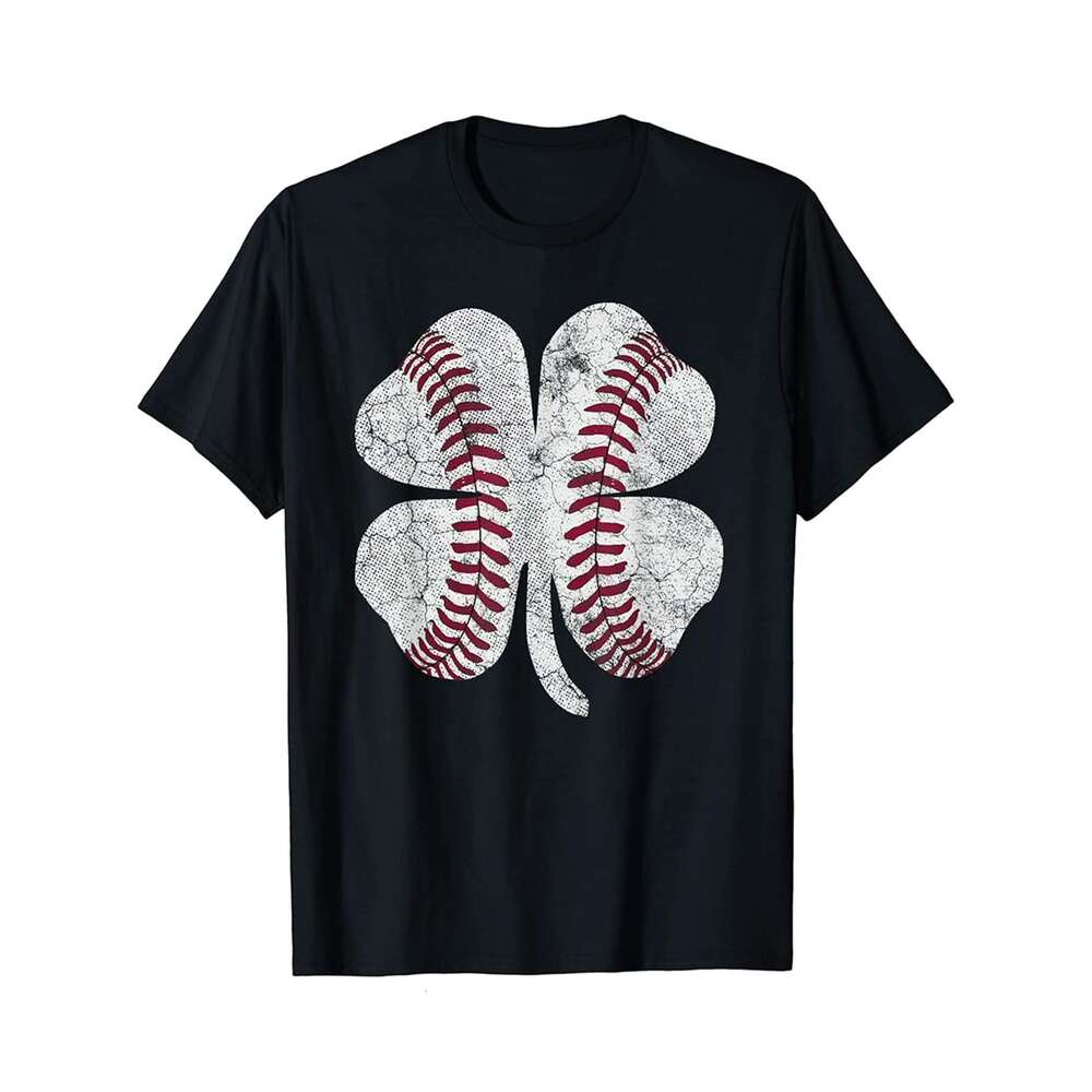 Designer T shirt St. Patricks Day Shamrock Baseball , 100% cotton, short sleeve, Wrinkle resistant, Casual, comfortable fit - 220 g T-shirt