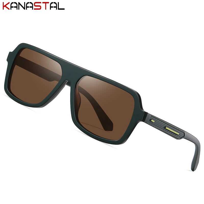 Men Cycling Sunglasses UV400 Polarized Sun Glasses Women Acetate Eyeglasses Frame Driving Beach Goggles Anti Glare Shade EyewearC250411