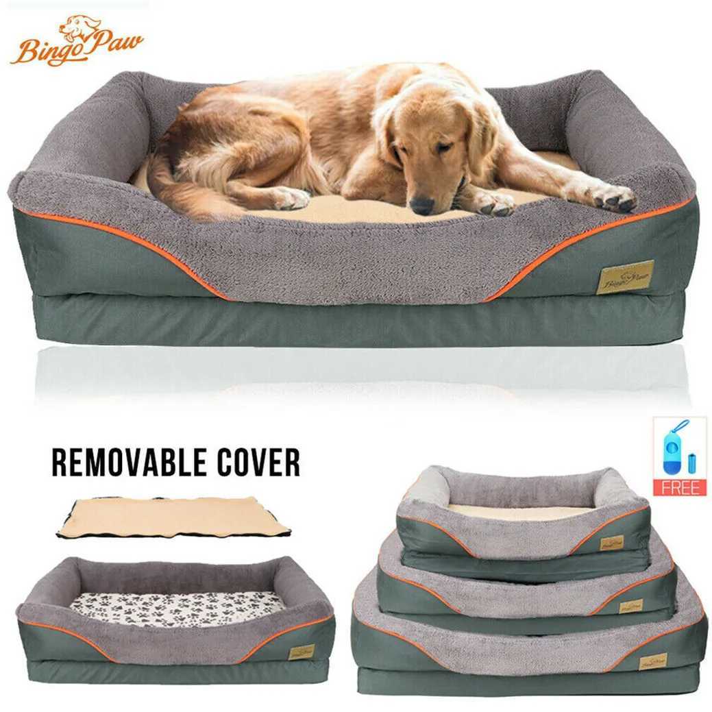 Heavy large orthopedic pet bed cushion foam waterproof sofa dog bed XL X250412