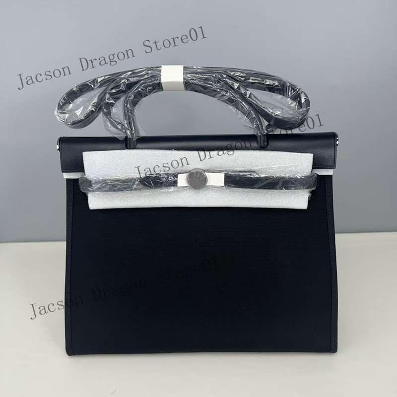 31cm Canvas Splicing Designer Shoulder Bag Colorful Contrasting Single Belt Bag Luxury Brand Crossbody Bag Top Quality Real Leather Handbag New Fashionable Wallet