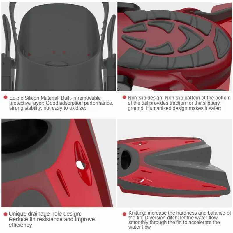 Professional inflatable foot adjustable swimming flipper diving fin water sports equipment portable diving flipper for beginnersY250412