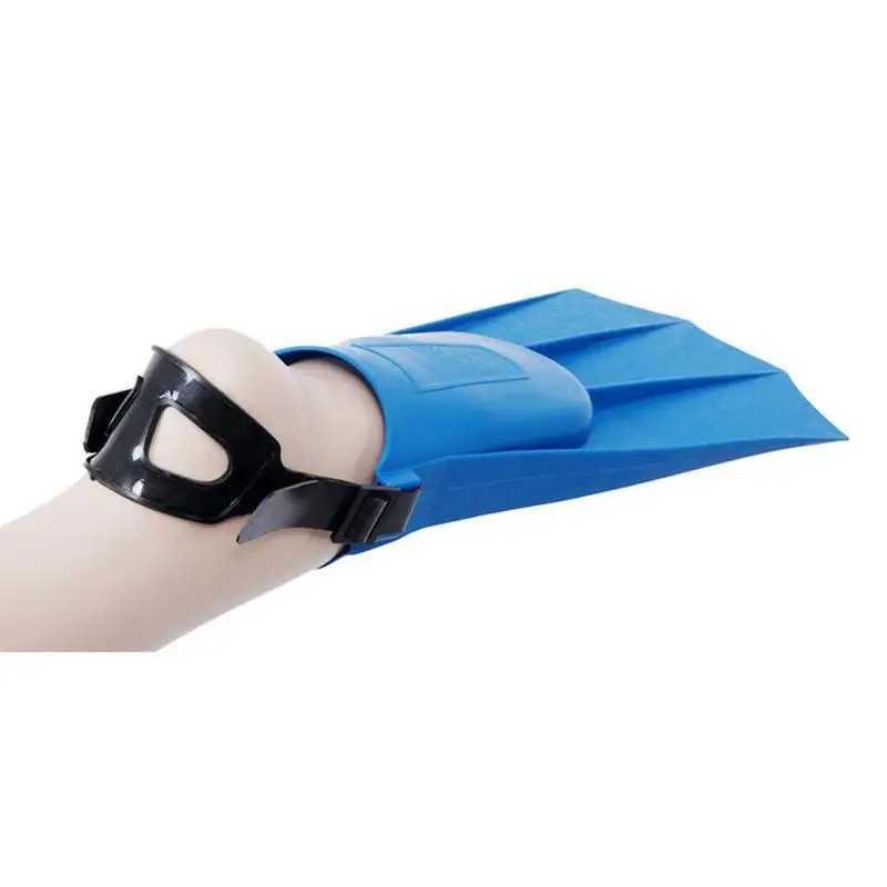 Adult swimming flip cover lightweight rubber flip cover comfortable swimming equipment short swimming fins with adjustable anklesY250412