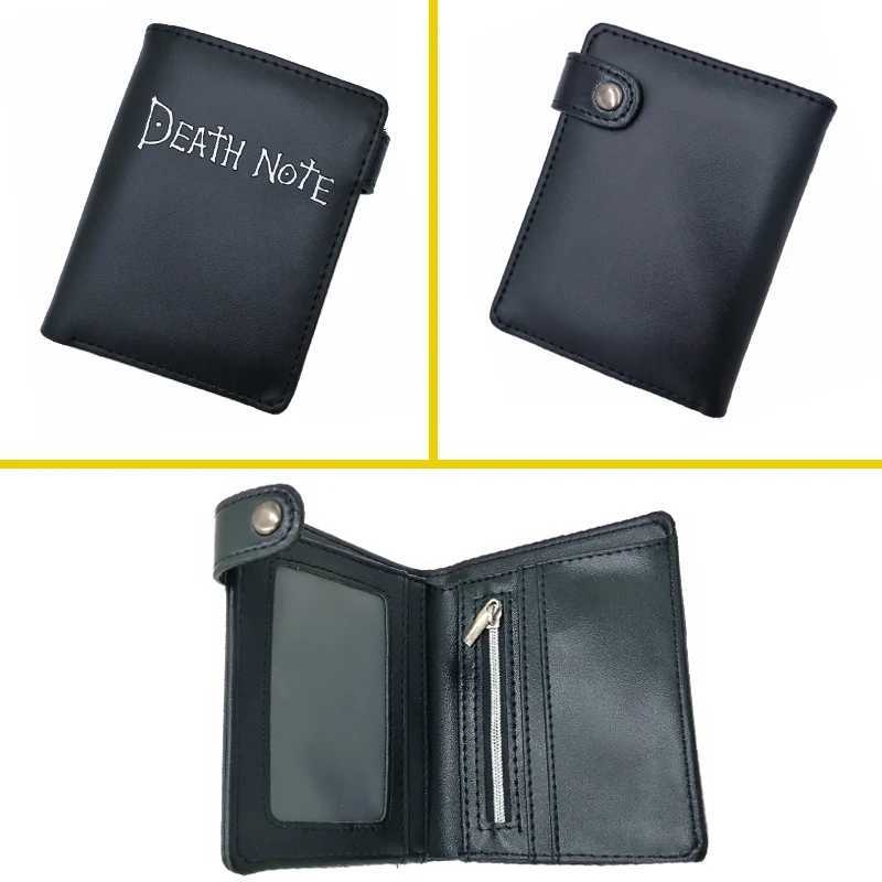 Death Note Animation Black PU Leather Short Wallet Card and Coin Wallet Gifts Z250411