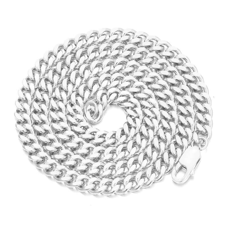 Trend Leader High Quality Smooth Gold Plated 925 Sterling Silver 5mm Cuban Link Chain Rope Chain