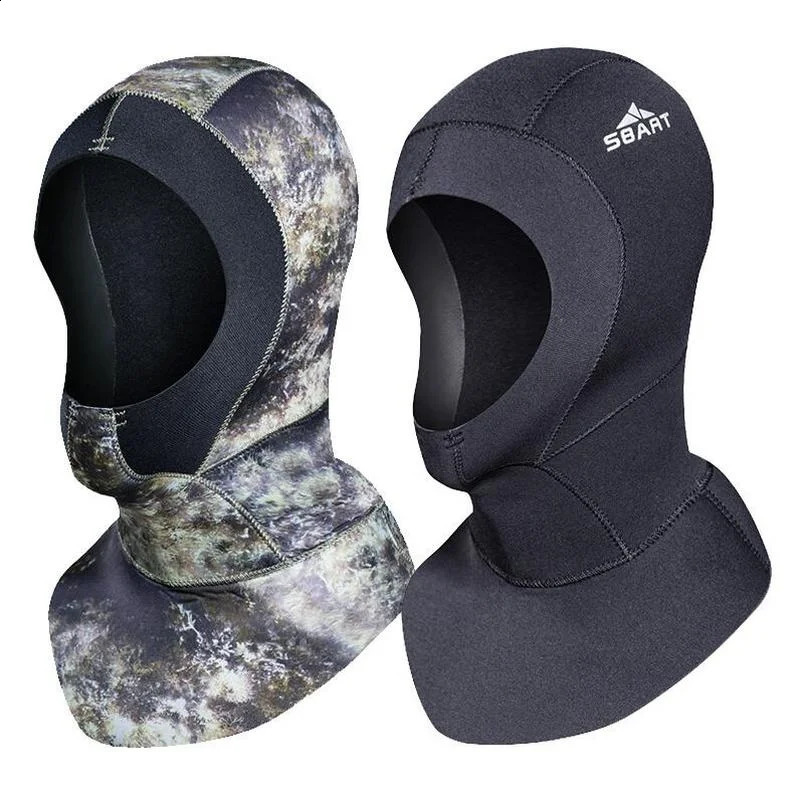 3mm Diving Caps Neoprene Scuba Diving Hood with Shoulder Sun Protective Swimming Warm Cap Snorkeling Surfing Hat Jellyfish 250411