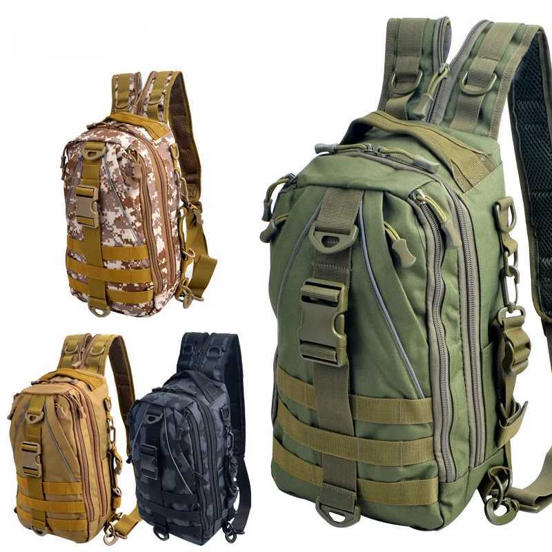 Military Tactical Backpack Army Camouflage Molle Shoulder Bag Outdoor Sports Riding Hiking Camping Hunting Waterproof Daypack Z250411