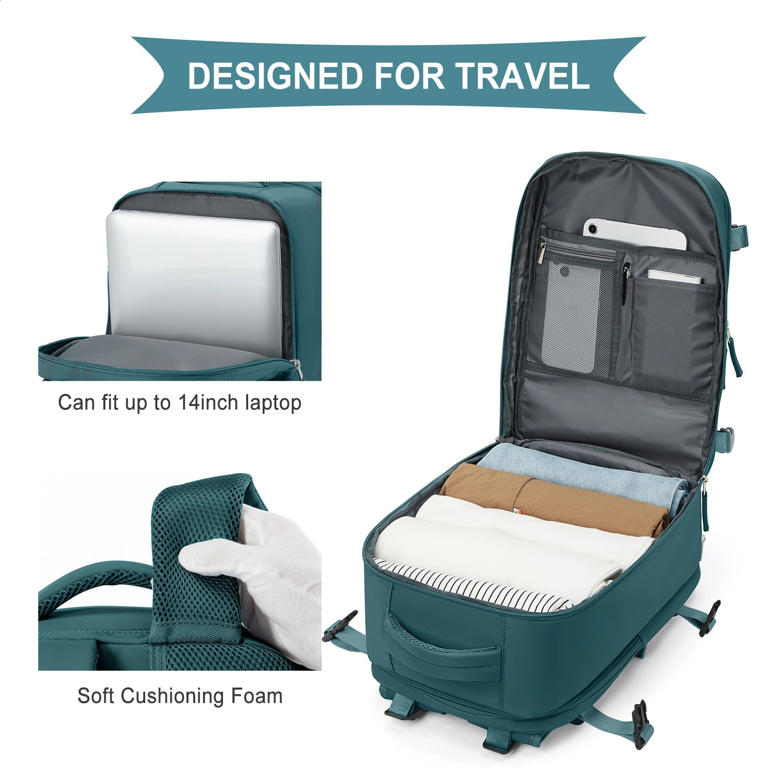 Backpack Travel Cabin Airplane 40x20x25 Ryanair Hand Luggage 40x20x25 rucksack damen Backpack Men Work Bag Laptop Backpack250403