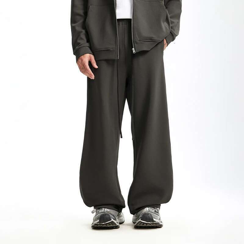 Smart Temperature Control Curved Pants For Men Streetwear 3D Cut Casual Trousers