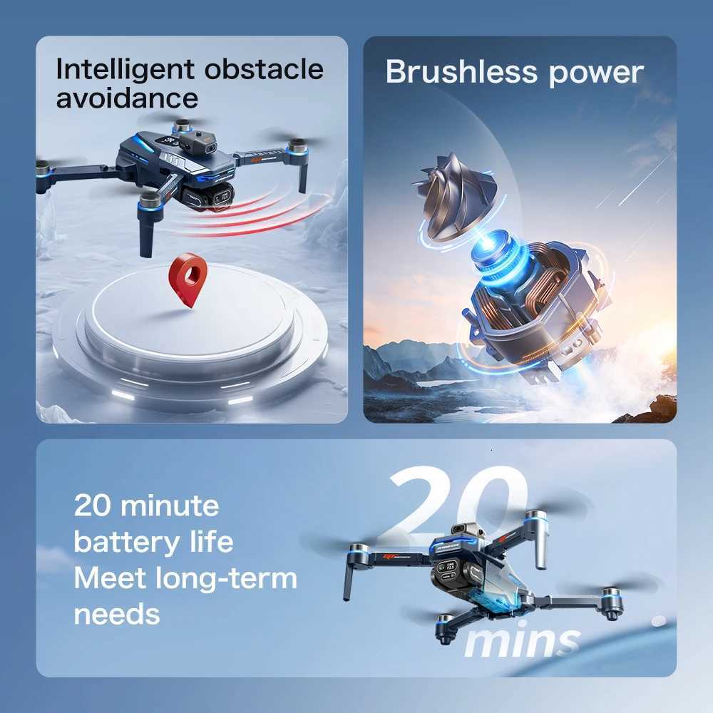 GT8 4K Professional Drone 8K Camera Aerial FPV Bles Motor Avoiding Obstacle with Large Sn Remote Control Folding RC Dron H251112