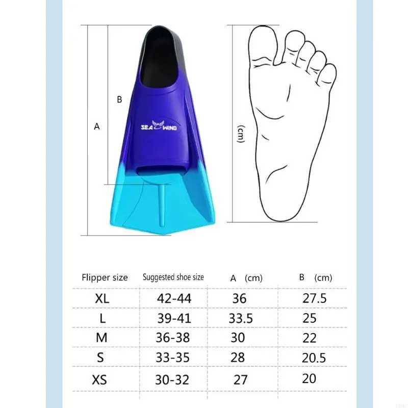 H8WC lightweight silicone swimming fin travel size flip cover short inflatable finY250412