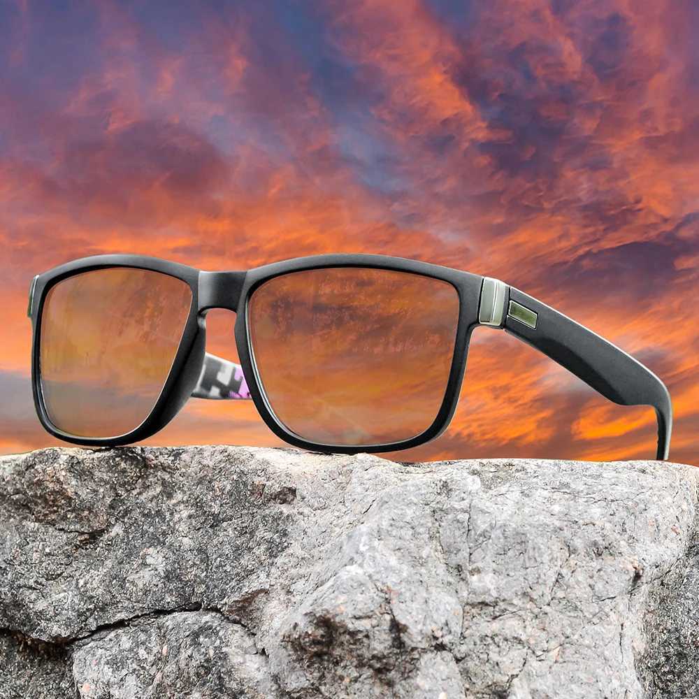 AIMISUV 3 Pieces Fashion Square Unisex Vintage Sunglasses for Men Women Driving Fishing Anti Glare Sun Glasses Male UV400 Z250411