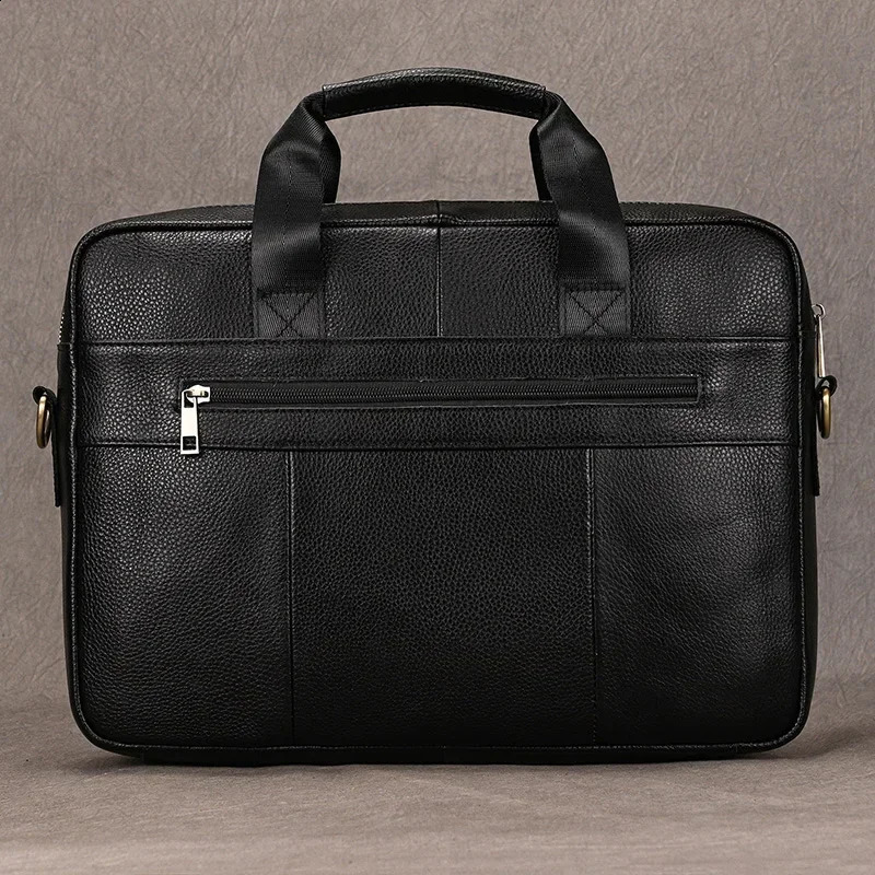 sbirds Leather Men Briefcase Doctor Layer Business Man Laptop Bag 15 6 inches Genuine Leather Computer Bags Men Male Tote Bag 250407