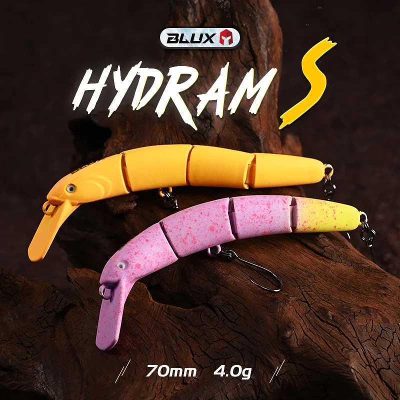 BLUX HYDRAM-S Joint Minnow 70mm 4g 0.2-0.6m Fishing lure Sinking Crank Wobbler Area Trout Stream Freshwater Bait Gear Z250411
