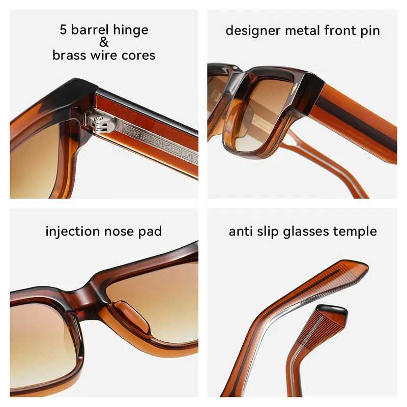 O-Q CLUB Sunglasses Mens Polarized Glasses Women Square Sunglass Man Eyewear Lunette Womens Eyepieces Lenses Woman Designer Z250411