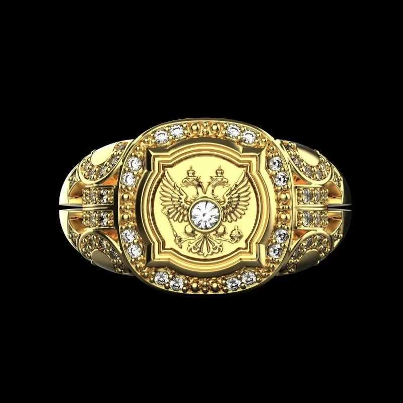 Newcomers fashion her mans ring handmade alloy jewelryXJ250412