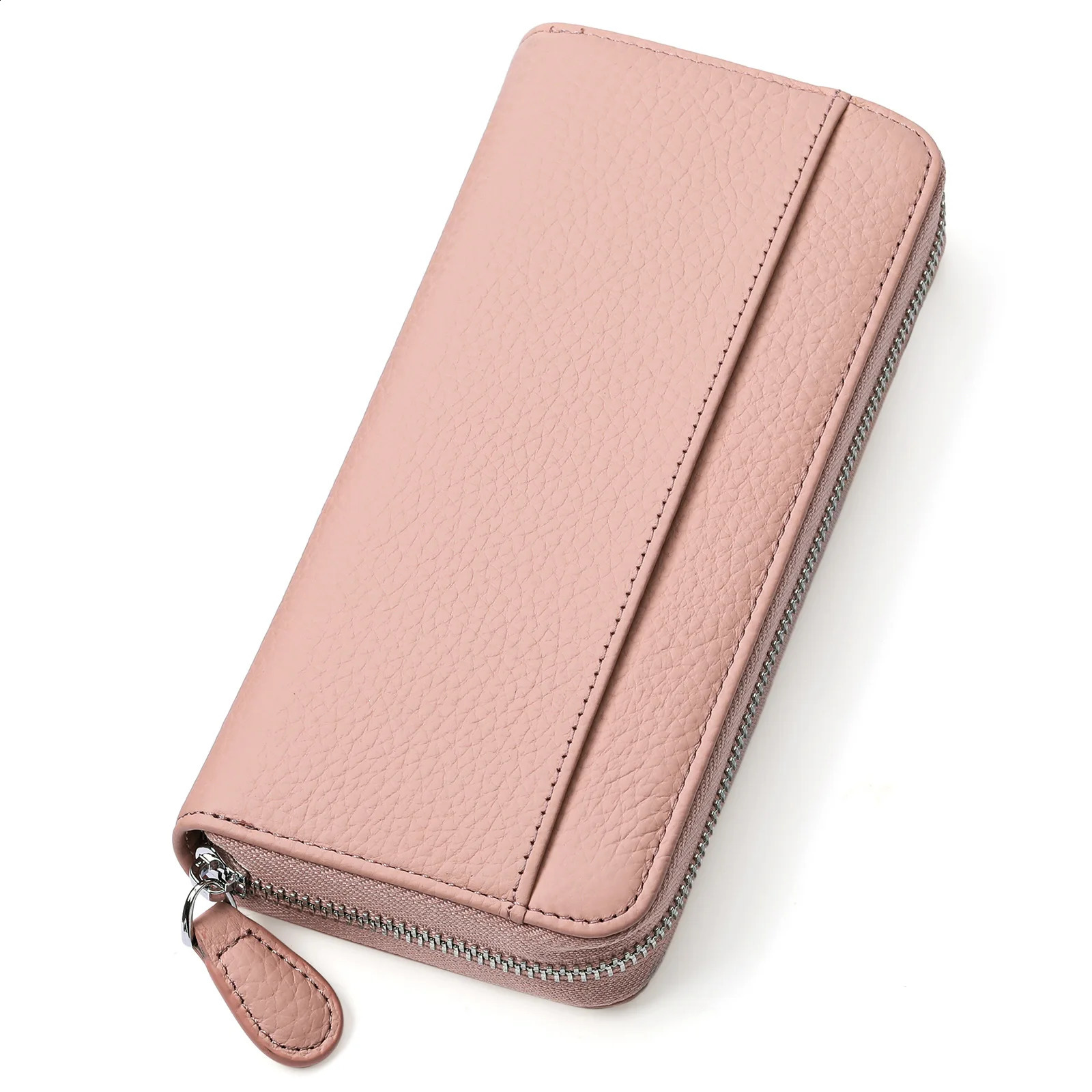 Zency genuine leather womens wallet long multi card position large capacity coin wallet bag womens clutch bag Rfid 250411