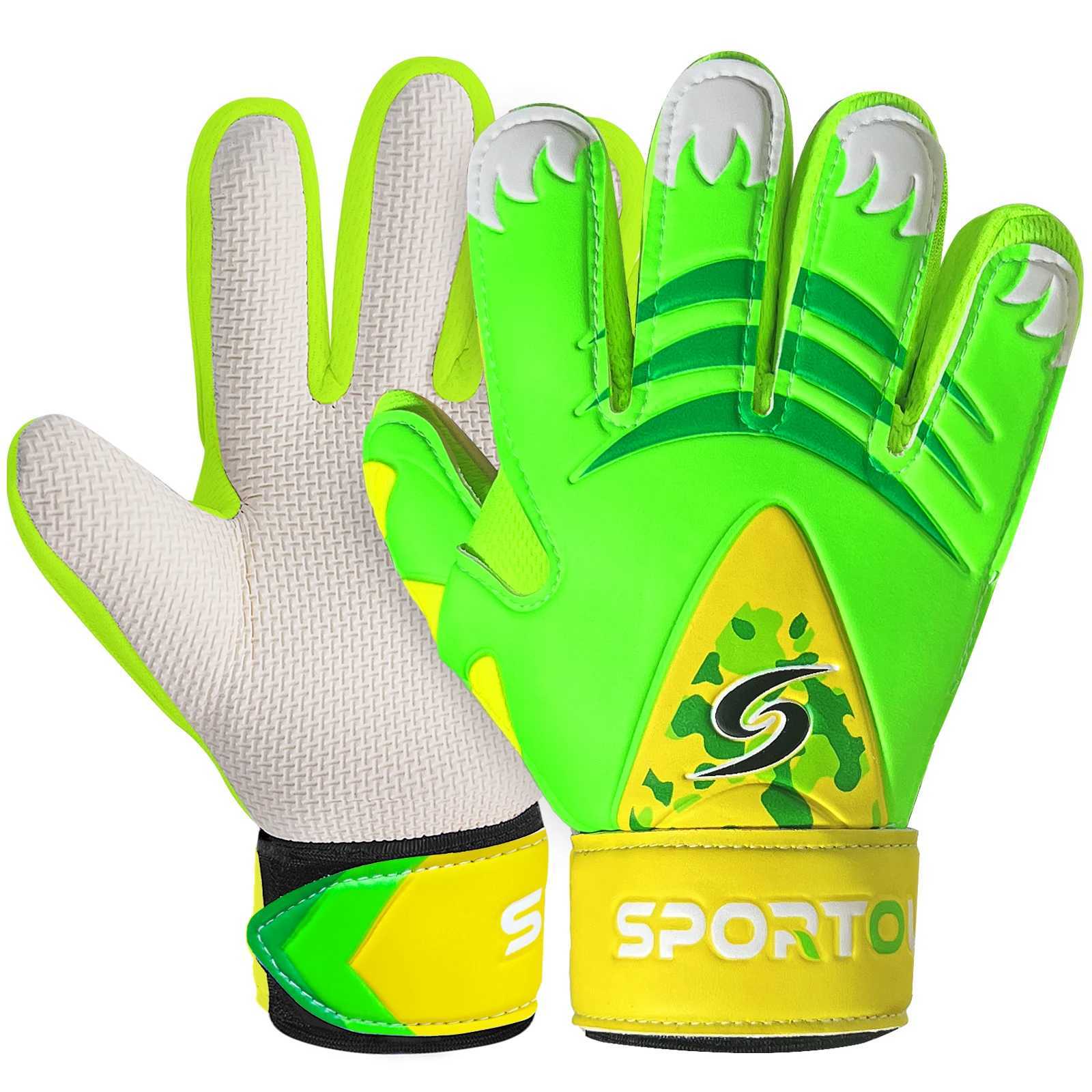 Professional goalkeeper gloves with wrist protection - anti slip and wear-resistant latex suitable for football playersXJ250412