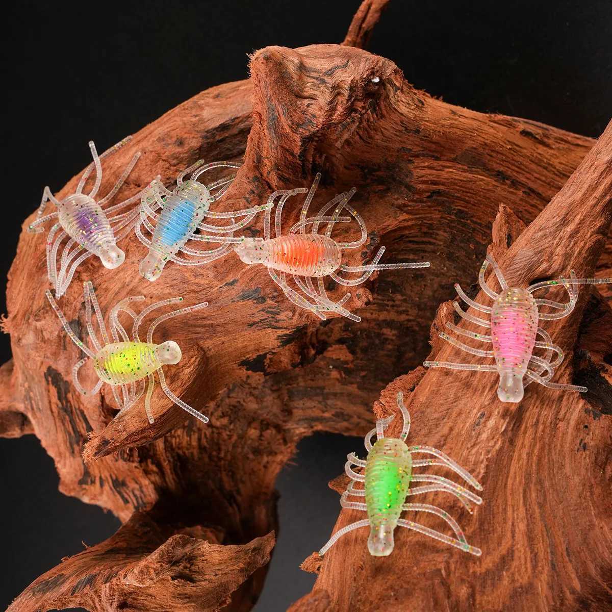 Johncoo Fishing lure floating worm lure 2.7cm 1.28g Small lure for trout Floating insect lure and Ajing fishing lure 20pcs/ box Z250411