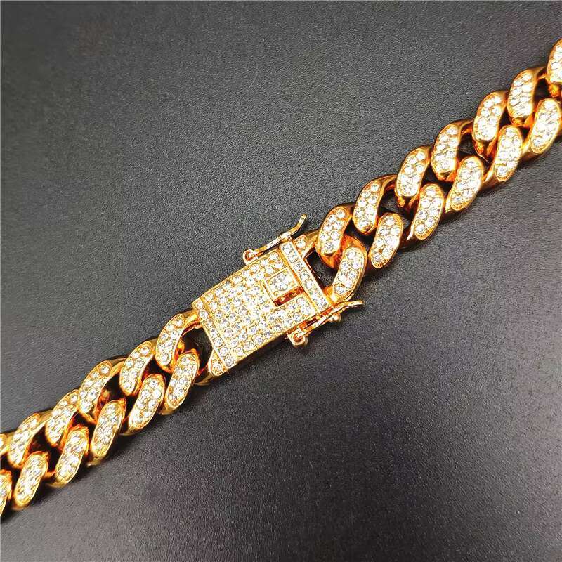 Sample Men's Jewelry Cadena Cuba Ice CZ Hip Hop Cuban Necklace