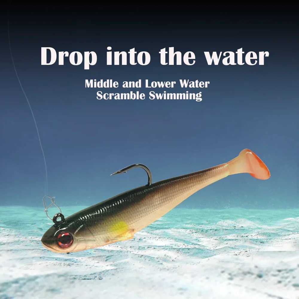 THORFORCE Soft T-Tail Fishing Lure Artificial Bait Wobbler Walleye Perch Bass Pike Paddle Tail Swimbait Z250411