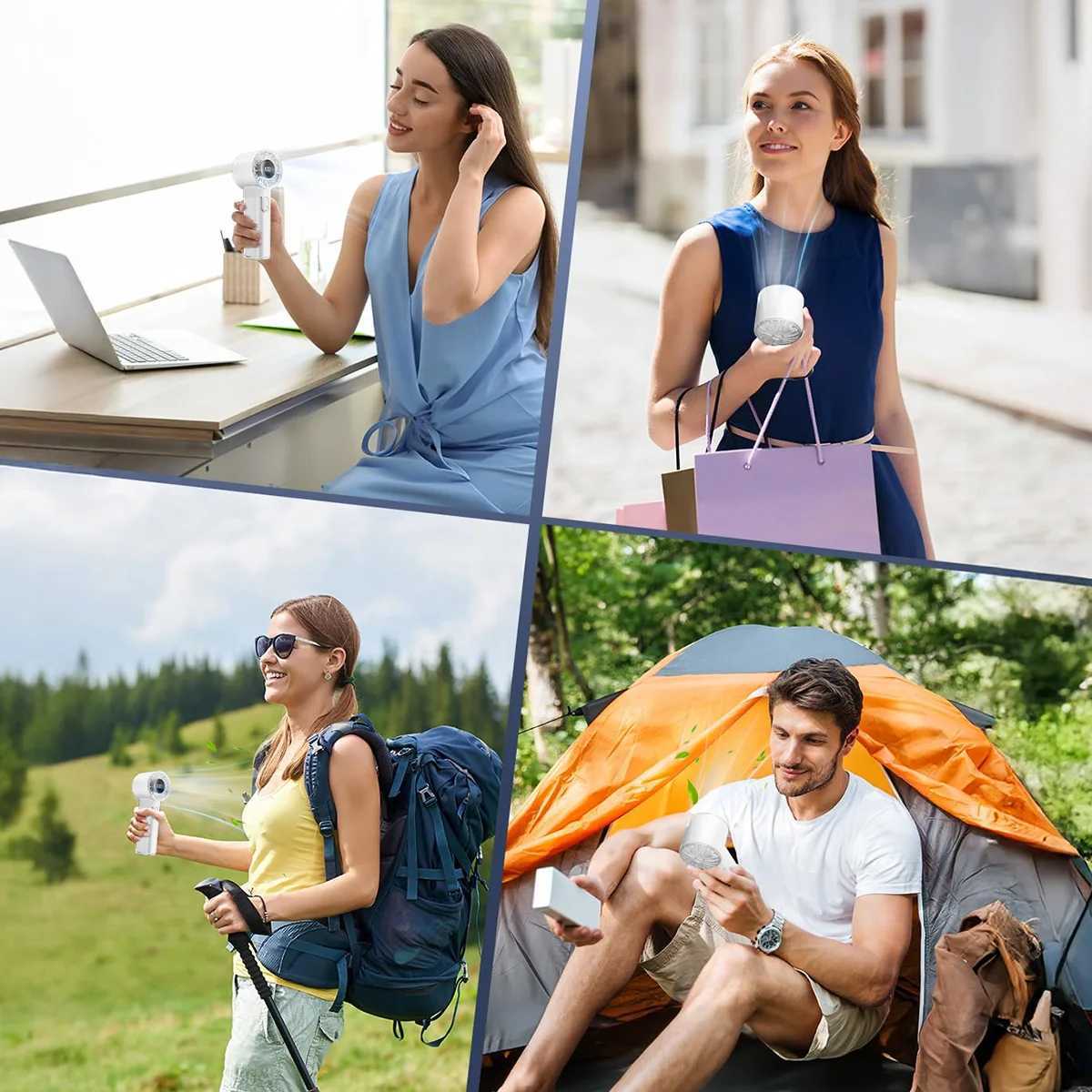 GAIATOP Fan 5000mAh Turbo Mini Fan Charging Handheld Portable Electric Jet Hand Strong Wind X250412