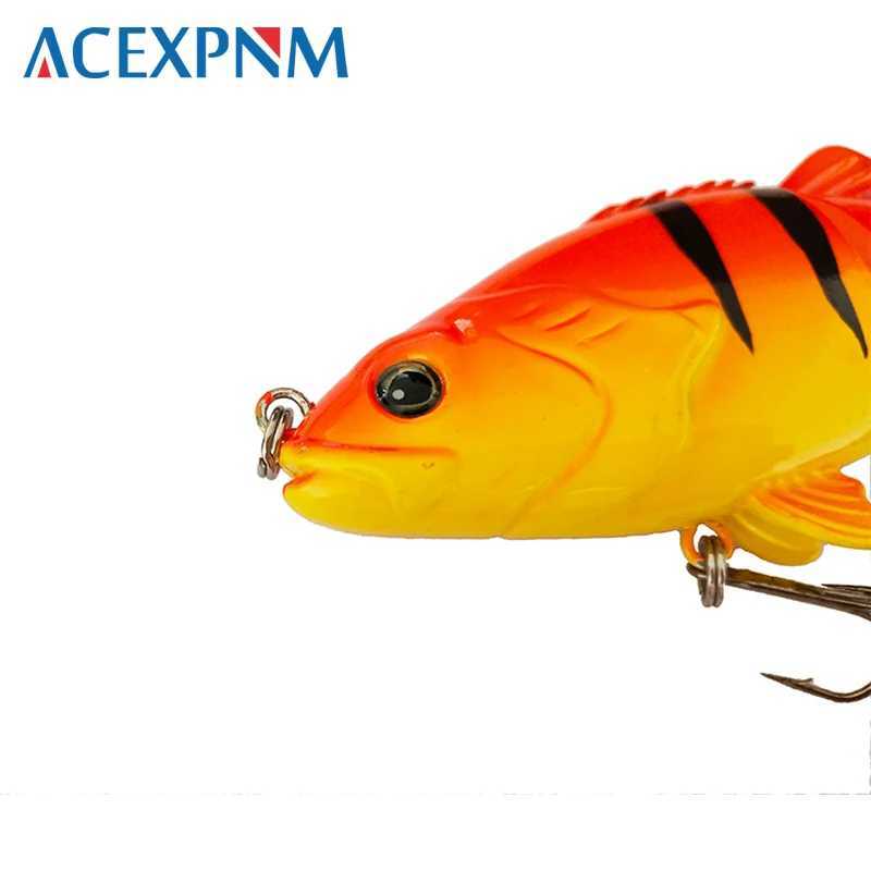 2024 New Hard Fishing Lure 3 Segments Artificial Lure Multi Jointed Swimbait Lifelike Crankbait Sinking Wobblers 50g 15cm Z250411