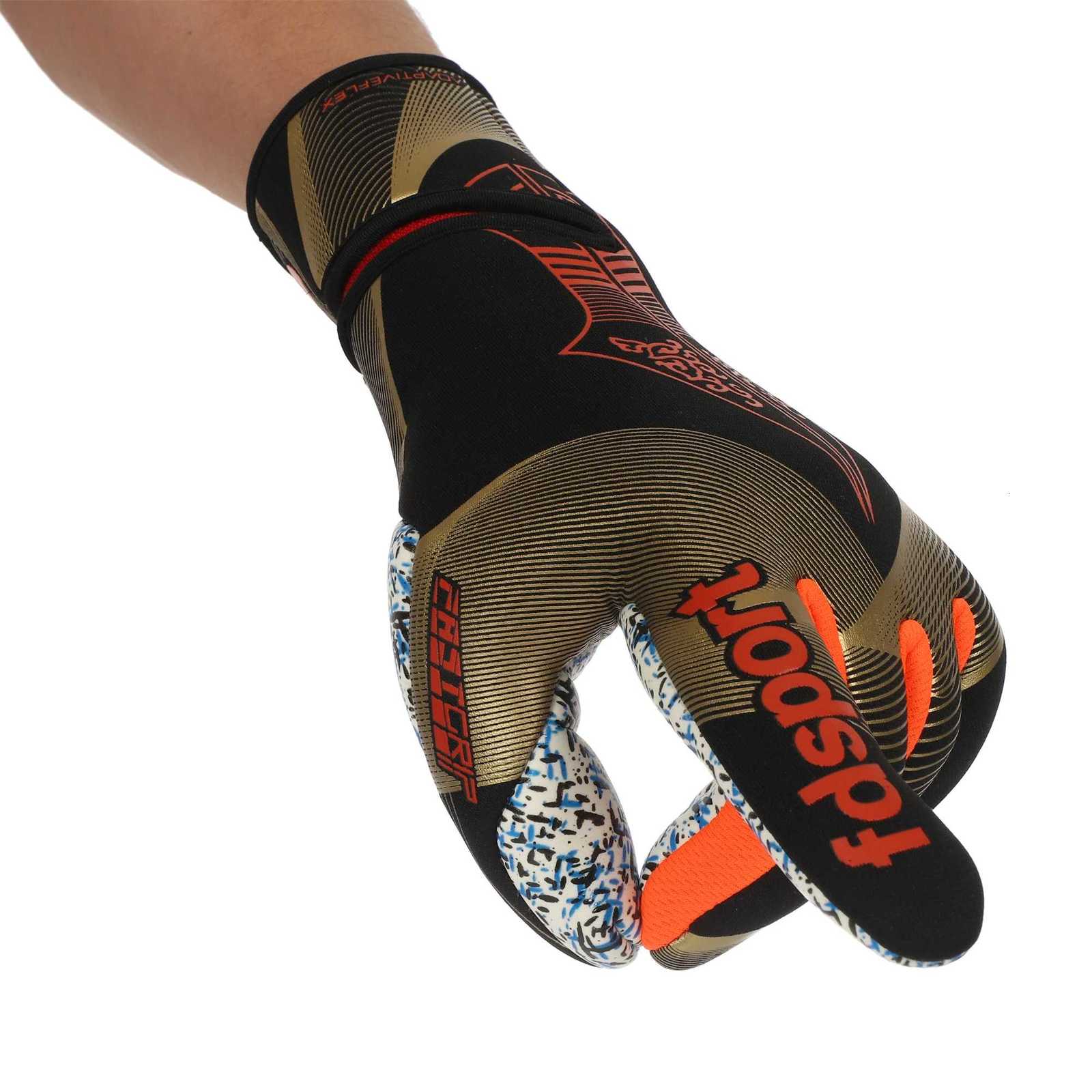 Mens Womens Football Soccer Goalkeeper Gloves Game Training Full Latex Thicken Sticky Latex Goalie Gloves Protection Non-slipW251112