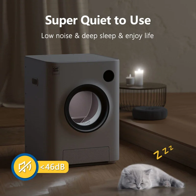 8L Large Capacity Automatic Cat Litter Box Fully Enclosed Toilet Deodorant Anti-Sand Electric Smart Cat Poop Basin Cat Supplies Cat Litter both dog