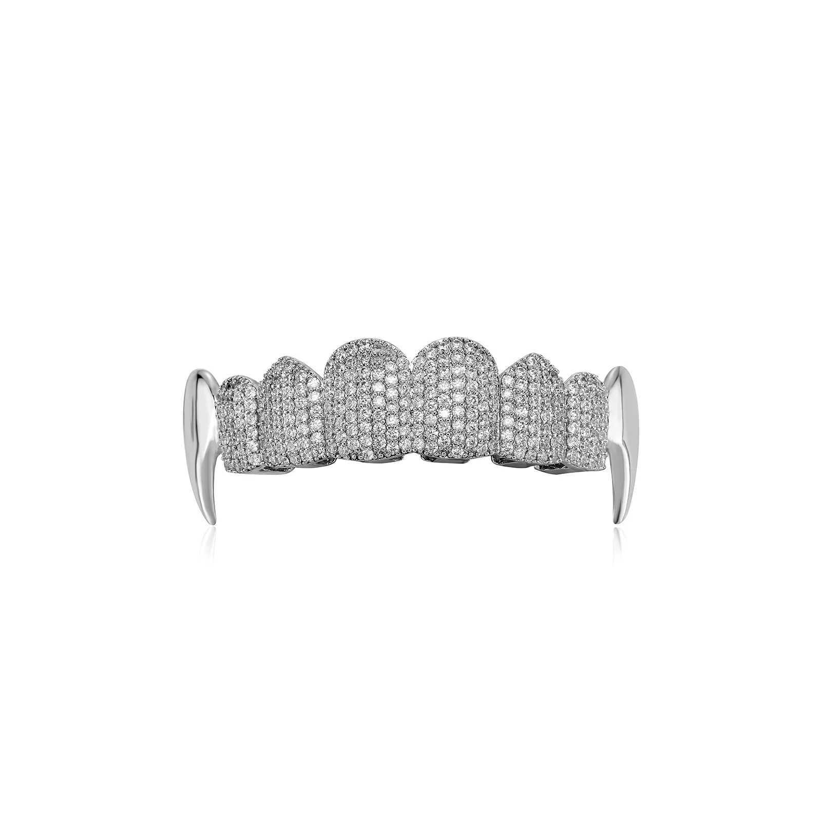 JINAO 2023 New HIP HOP Star Design High Quality Ice Cravejado AAA+Cubic Zircon Grillz Free Jewelry Delivery W250412