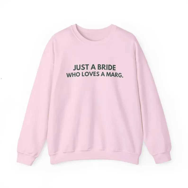 POD customization Just A BRIDE Who Loves Margs Sweatshirt - Custom Bride Sweater Bachelorette Party Funny Bridal Shower Shirt Wifey SweaterT251112
