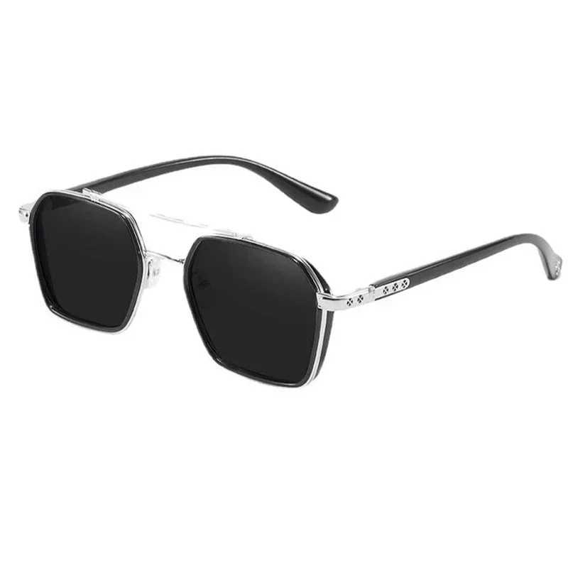 Retro Steampunk Sunglasses Men Polarized Brand Designer Driver Safety Goggle Outdoor Eyewear Man Shades UV Protection OculosC250411