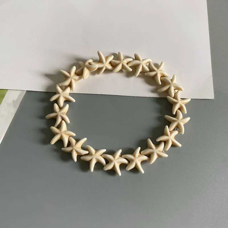 Fashion Starfish Blue White Bracelets for Men Women Boho Beach Charm Jewelry Sea Star Colorful Bracelet Couple Gifts WholesaleC250411