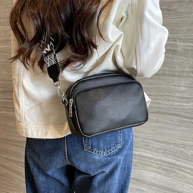 Fashion Multi-Layer Crossbody Bag for Women Large Capacity Everyday Tote Bag with Coin Pocket Stylish Lightweight HandbagT2511112