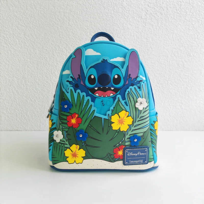 Disney Loungefly Disney Splicing Cute Cartoon Printed Backpack Fashion Shoulder Bag Childrens Backpack Travel Bag Wallet Christmas Gift X250412