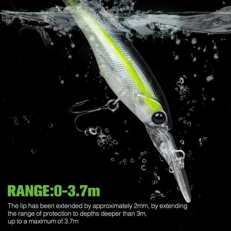 TSURINOYA Max 3.7m 60SP 5.7g Suspending Minnow Fishing Lure Explorers SHAD Long Casting Hard Bait For Pike Perch Chub Jerkbait Z250411