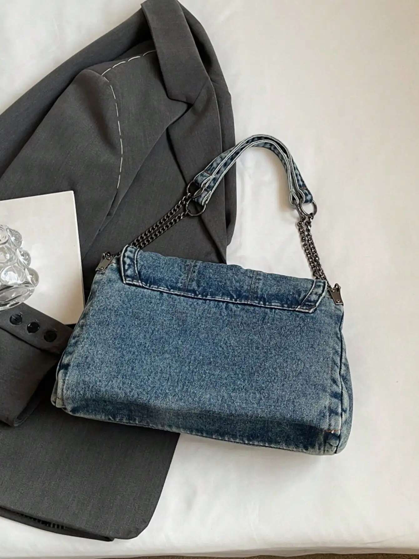 Fashionable And Versatile Shoulder Crossbody Commuting College Student Minimalist Casual Tote For Women Flap Bag