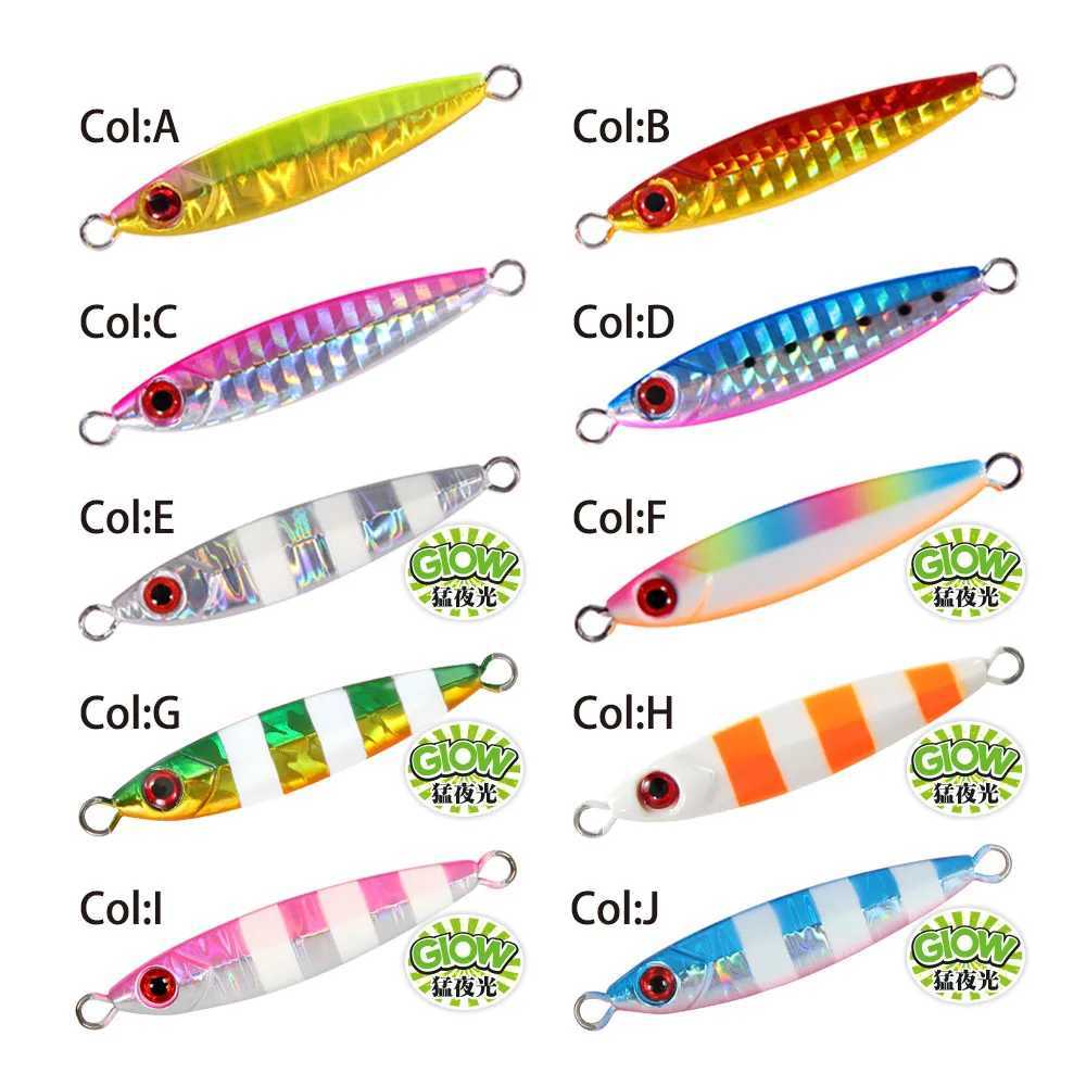 FSTK Micro Metal Jig Saltwater Fishing Lure 3g7g10g15g Offshore Casting Jigging Lures Spoon Artificial Hard Swimbaits with Hooks Z250411