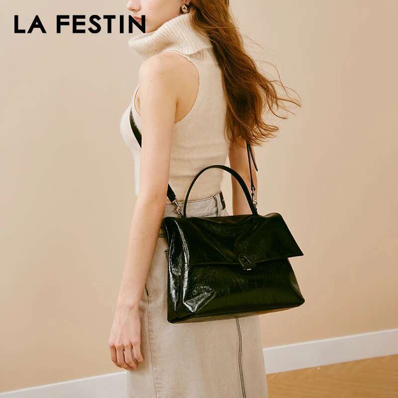 LA FESTIN Original Tote For Women Trend 2024 Shoulder Bag Casual Large Capacity Handbags Crossbody Bags A Door Series