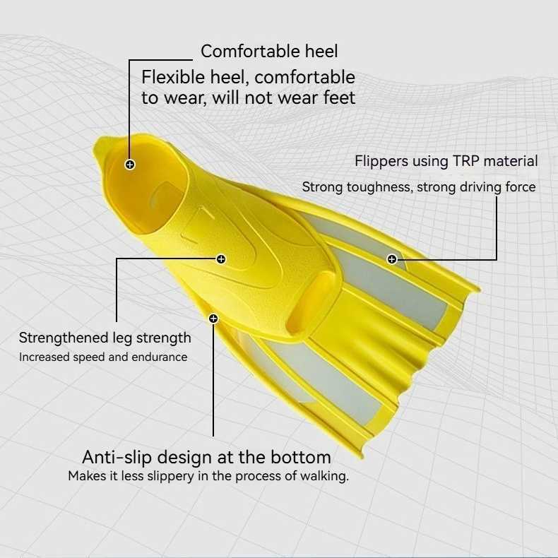 High quality professional swimming training short flip adult chest competition swimming dual fin swimming equipmentY250412
