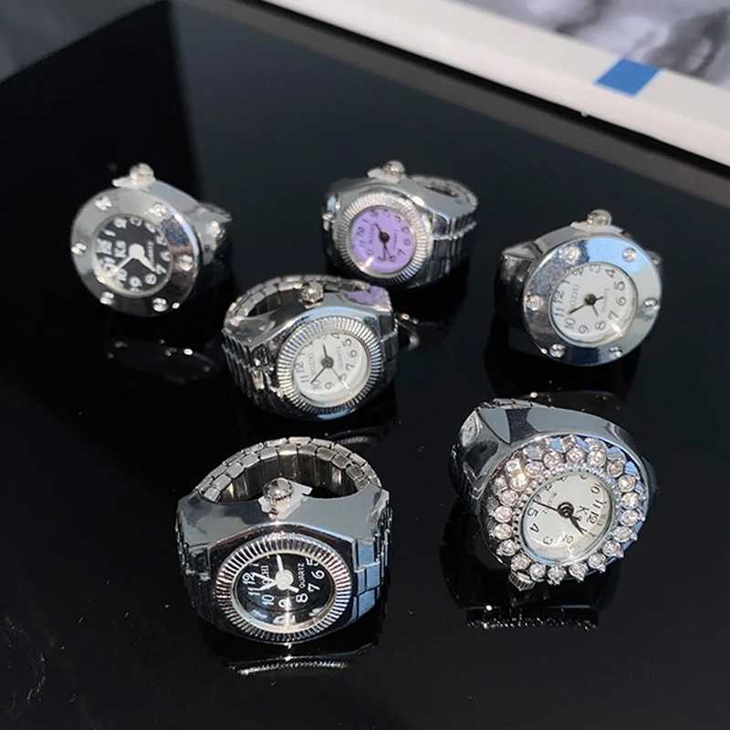 FFLACELL 2021 New Personalized Retro Punk Elastic Quartz Ring Mens Hip Hop Couple AccompaniesXJ250412