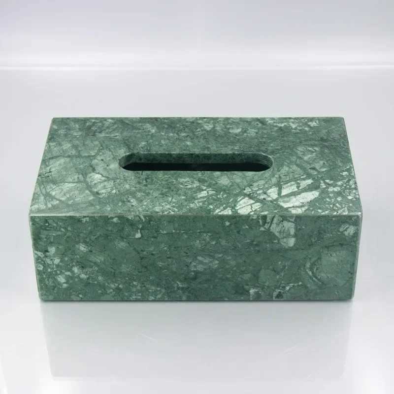 Nordic Modern Natural Marble Tissue Box Black Rectangar Light Luxury Paper Box He Hotel Model Ro Creativity Crafts Y251112