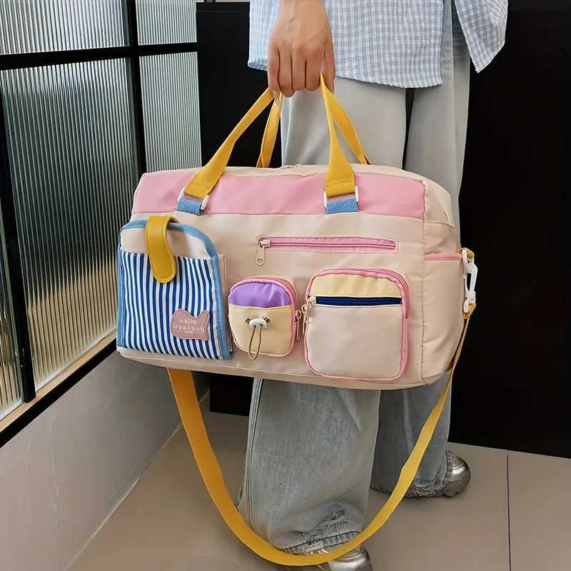 Travel Sports Fitness Bag Womens Multi-functional Portable Shoulder Luggage Bag for Business TripsC250412