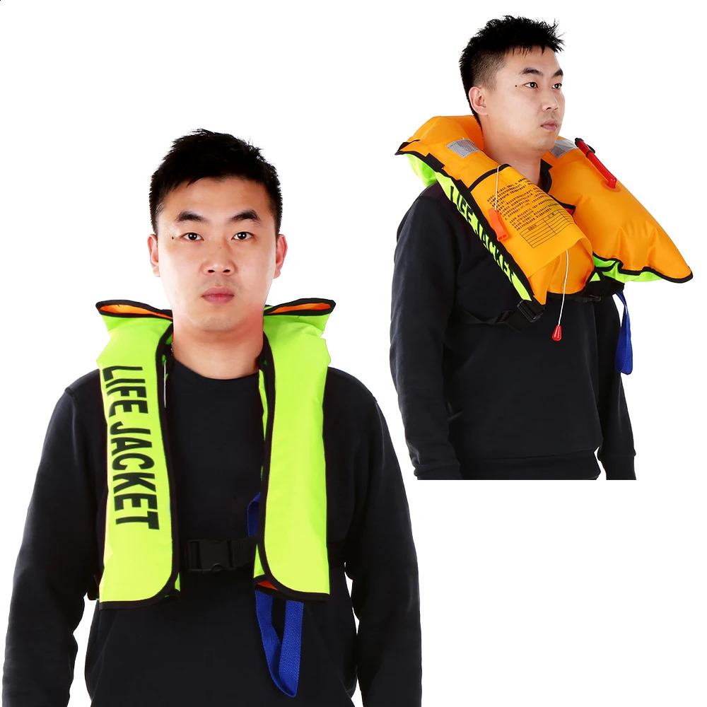 Manual Inflatable Life Jacket Adult Life Vest Water Sports Swimming Fishing Survival Jacket 250411
