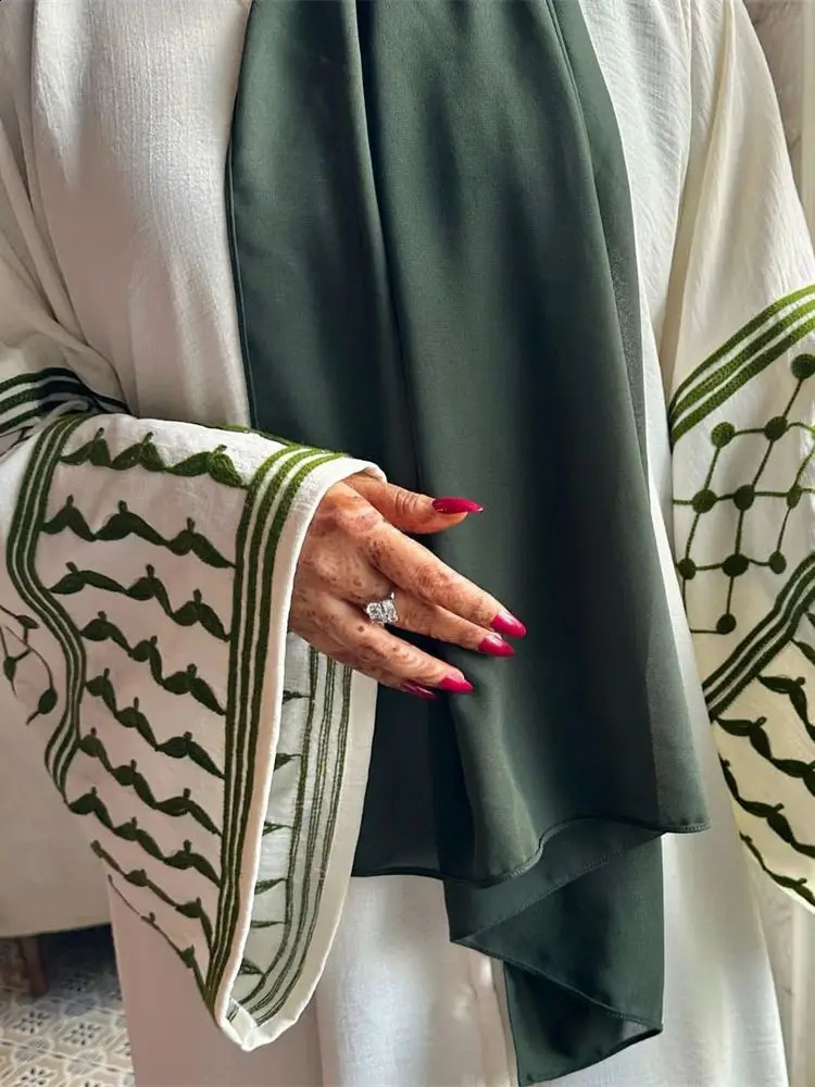 Linen Butterfly y Public Abaya Dubai y Muslim Humility Kaftan Kimono Dress Coat Womens Islamic Clothing Ka 250411