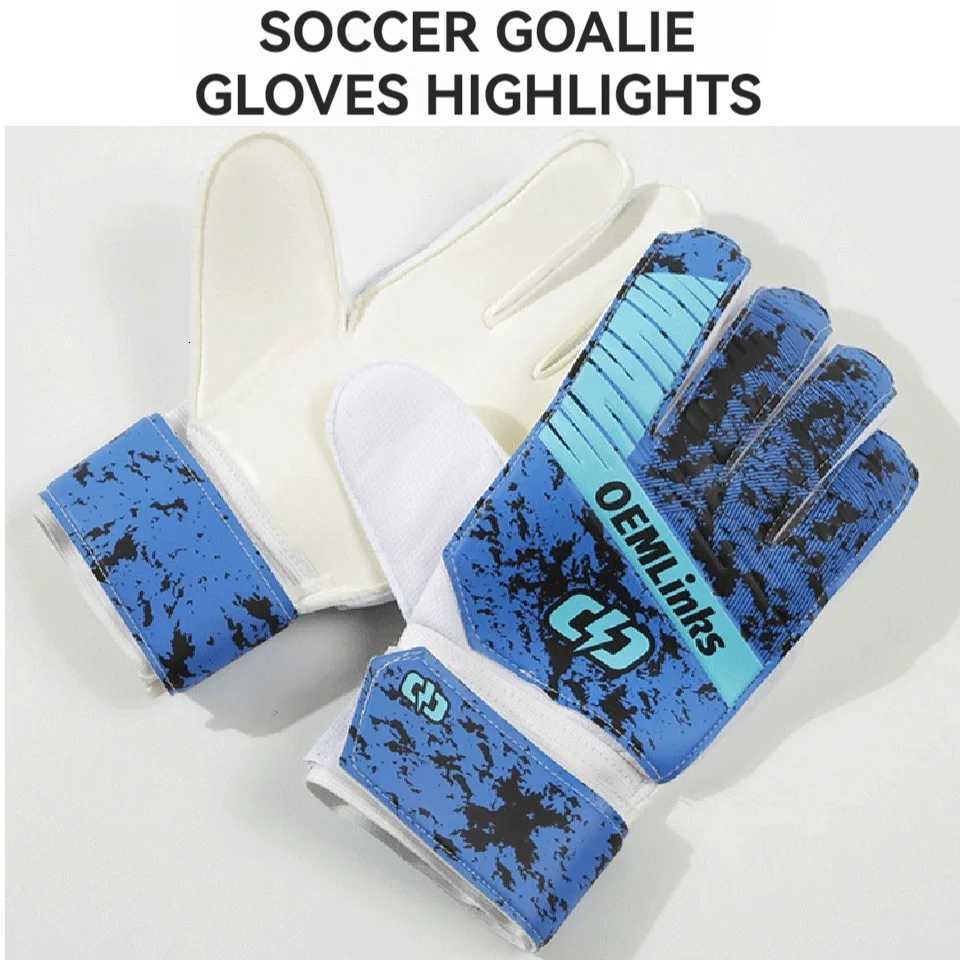 Loogdeel Football Sports Goalkeeper Gloves Adult Children Professional Goalkeeper Finger Protection Anti-slip Training GlovesW251112