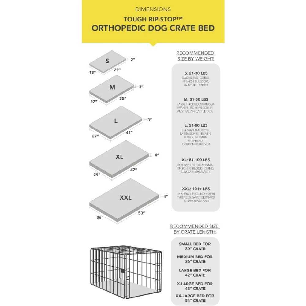 Rugged tear proof orthopedic dog bed - durable removable washable cover kennel mat for Flat noodles X250412