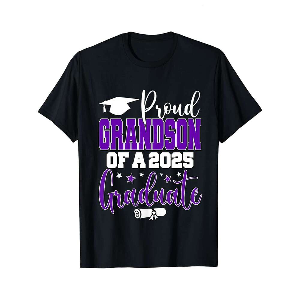Designer T shirt Senior 2025 Proud Lil Cousin Of Graduate - 220g T shits